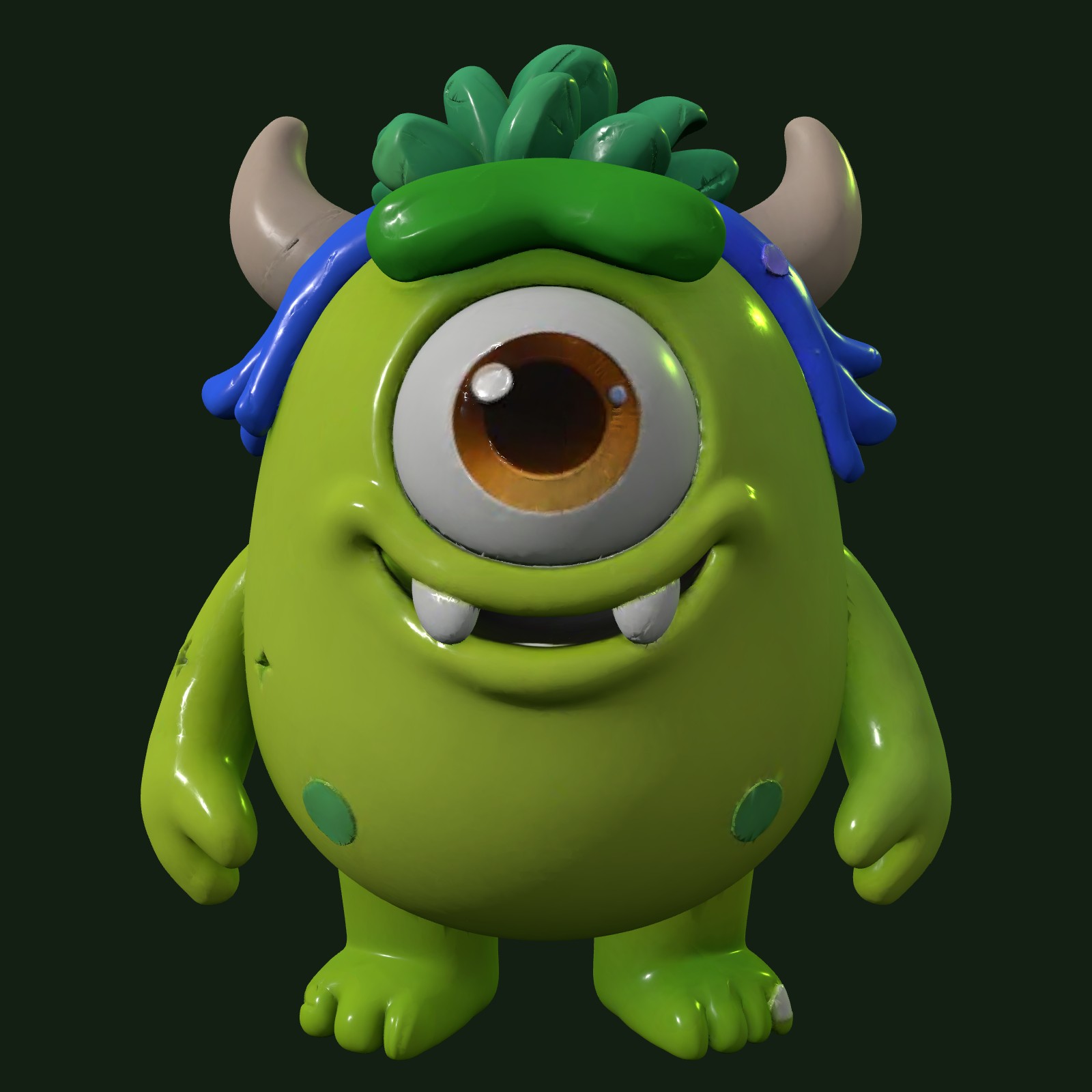 Tiny chibi Bazonki smiling